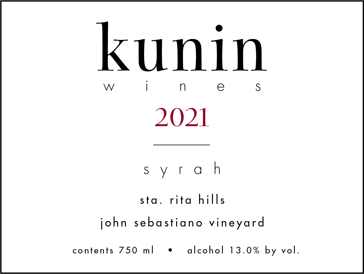 Product Image for 2021 Kunin Syrah John Sebastiano 